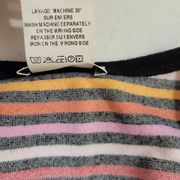 Sonia Rykiel Multicolor Striped Velour Cardigan - Picture 7 of 7